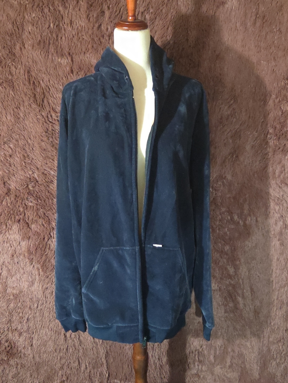 Carhartt Men's Dark Navy Hooded Zip Jacket